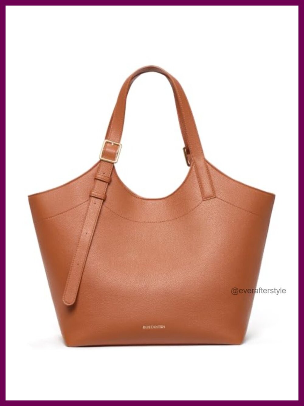Large Vegan Leather Work Tote Bag with Laptop Pocket
